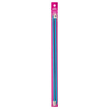 Susan Bates 14Inch Silvalume Single Point Knitting Needle, 5mm, Turquoise
