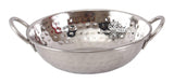 INDIAN ART VILLA Stainless Steel Kadhai Wok Bowl, Tableware Serveware, 400 ML, Silver