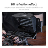 AMBITFUL Teleprompter Kit Portable Inscriber Mobile Phone Teleprompter Artifact Video with Remote Control for Phone and DSLR Rec