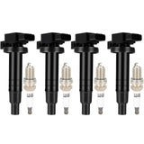 ECCPP UF316 4 ignition coils with 4 iridium Spark Plugs for Scion for Toyota Echo Prius Camry Yaris 2001 2002 2003 2004 2005 200