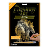 Royal & Langnickel Royal Brush GOLF20 8 X 10 Gold 8X10 Engraving Art Horses