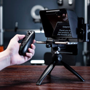 AMBITFUL Teleprompter Kit Portable Inscriber Mobile Phone Teleprompter Artifact Video with Remote Control for Phone and DSLR Rec