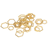 Mrisata Crochet Stitch Markers Stitch Marker Rings Metal Stitch Marker Rings Crochet Locking Accessories 30Pcs Hexagonal Knittin