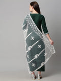 Gosriki Women'S Cotton Blend Kurta With Palazzo & Dupatta (Coin-Go_Green_Medium),Green,,B0BDX45HST