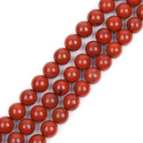 GEM-Inside Red Jasper 14mm Gemstone Loose Beads Natural Round Crystal Energy Stone Power for Jewelry Making 15