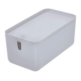 iDesign - 29843 BPA-Free Plastic Toilet Paper Stand and Bowl Brush Set, Storage Bin, Matte Gray