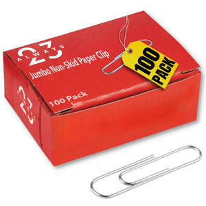 Always23 Paper Clips, Silver Paper Clips, 1 100 Pack