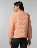 Fyltr Women'S Winter Puffer Jacket With Patch Pockets - Stylish Boxy Fit | Full Sleeves | Extended Placket | Snap Button | Casual Winterwear For Women,Peachy Opal,Peachy Opal,Xl