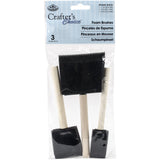ROYAL BRUSH RFOMW3P Foam Brush, 3Pack Darkassorted, 1, 2 & 3