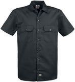 Dickies Mens Short Sleeve Work Shirt, Black