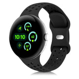 HAYONLIY Sport Bands Compatible for Google Pixel Watch 4 45mm/Pixel Watch 3 45mm, Breathable Wristband Replacement Soft Silicone