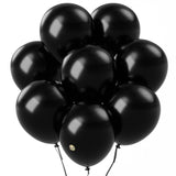 AFTERLOON Biodegradable Balloons Onyx Black 12 Inch 100 Pack, Matte Color Thickened Extra Strong Latex Helium Float, for Baby Sh