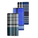 Blue Leaf MenS Cotton Multi Color Lungis, 2.25 Meter, Set Of 3
