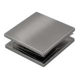 SCU4CH CRL Chrome Square Style HoleinGlass Fixed Panel UClamp