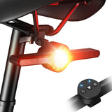 Bike Tail Light Smart Ultra Brightness Brake Light with Turn Signals and Sensing Bicycle Light,Remote Control Rechargeable Rear 