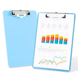 Deli Plastic Clipboard, Clip Board with Low Profile Clip, Standard A4 Letter Size Clipboards for Nurses, Students, Office and Wo