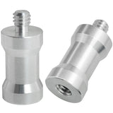 Hotshoe/Coldshoe Adapter LUORNG 2PCS 1/4Inch Female to 1/4Inch Male Convertor Threaded Screw Adapter Spigot for Studio Light Sta
