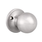 Probrico(1 Pack Round Satin Nickel Single Dummy Door Knobs, Individual Non-Turning Dummy Door Knob Single Side, Interior Door Kn