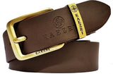 Men Evening, Party, Formal, Casual Brown Genuine Leather Belt