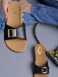 Shoetopia Slip-On Black Flats For Women /Eu41,Black,8,B0DFVKPD7J