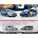 Hot Wheels HKF60 Premium 2Pack Subaru Impreza WRX / 16 Subaru WRX STI [Mini Car] [3 Years Old and Up]
