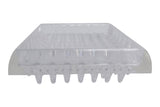 Shepherd Hardware 9083 17/8Inch Spiked Furniture Cup, Clear Plastic, 4Pack