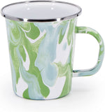 Golden Rabbit Enamelware Modern Monet 16 oz Latte Mugs - Set of 4