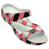 DAWGS Women's Loudmouth Z Sandals - Pink and Black Tile