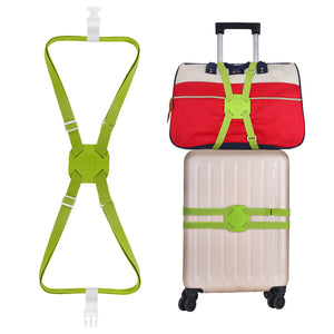 VVILL Bag Bungee, Luggage Straps Suitcase Adjustable Belt - Lightweight and Durable Travel Bag Accessories (Long Green Size).