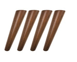 Walnut Color Round Solid Wood Furniture Legs Sofa Replacement Legs Perfect for Mid-Century Modern/Great IKEA hack for Sofa Legs,