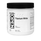 Golden OPEN Acrylic Color 8 oz. Jar Titanium White