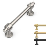 9BUILD 10 Pack 3.75 Inch Brushed Satin Nickel Kitchen Cabinet Handles Hardware Pulls for Cabinets and Drawers Zinc Alloy Cupboar