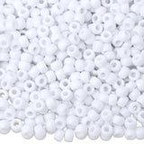 NUKAYAI 1000Pcs White Pony Beads Kit 6x9mm Perler Bulk Bead for Bracelets Crafts, Kandi Beads, Hair Braids Clay Plastic Bead for
