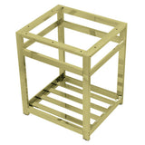 Kingston Brass VSP2522A2 Kingston Commercial Console Sink Base, 25 x 22 x 30, Polished Brass