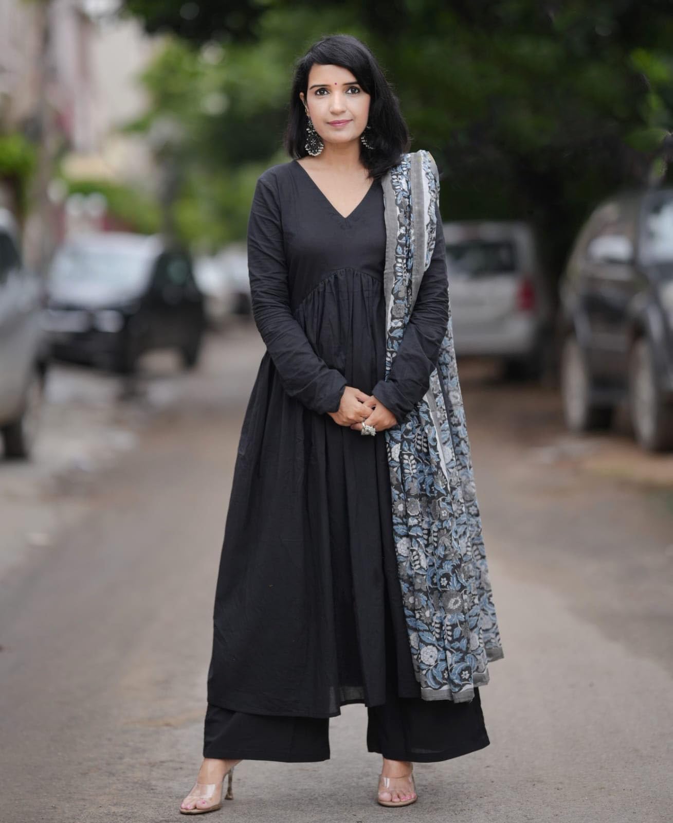Alvami Women'S Viscose Solid Regular Kurta Set (Mausam_Black_01 Black 2Xl