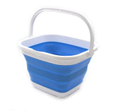 SAMMART 11L (2.9 Gallon) Collapsible Rectangular Handy Bucket (1, Blue)