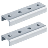 eoere 2 PCS U Shaped Splice Fittings Strut Connector Bracket External Channel Coupler, Fit 13/16 Strut Channel, Steel Electrogal