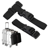 Luggage Straps Two Add A Bag Suitcase Strap Belt Adjustable Travel Attachment Accessories For Connect Your Three Luggage Together - 2 Pack(Black) -Like New