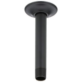 DELTA FAUCET RP61058BL Arm & Flange6 Ceiling Mount Shower Arm, Matte Black