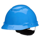 3M Hard Hat SecureFit H703SFVUV, Blue, Vented Cap Style Safety Helmet with Uvicator Sensor,