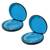 Maoerdental 2PCS Retainer Case Compatible with Invisalign,Cute Slim Aligner Case,Customized Magnetic Closure Orthodontic Retaine