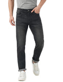INKD Men's Stretchable Regular Fit Jeans,Black Whack