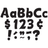 Black & Silver Funtastic Font 4 Letters Combo Pack, 208 Pieces Per Pack, 3 Packs