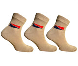 Vdangi MenS/Women Police Khaki Socks Cotton Ankle Length Formal Socks Free Size Police Socks Pack Of 3