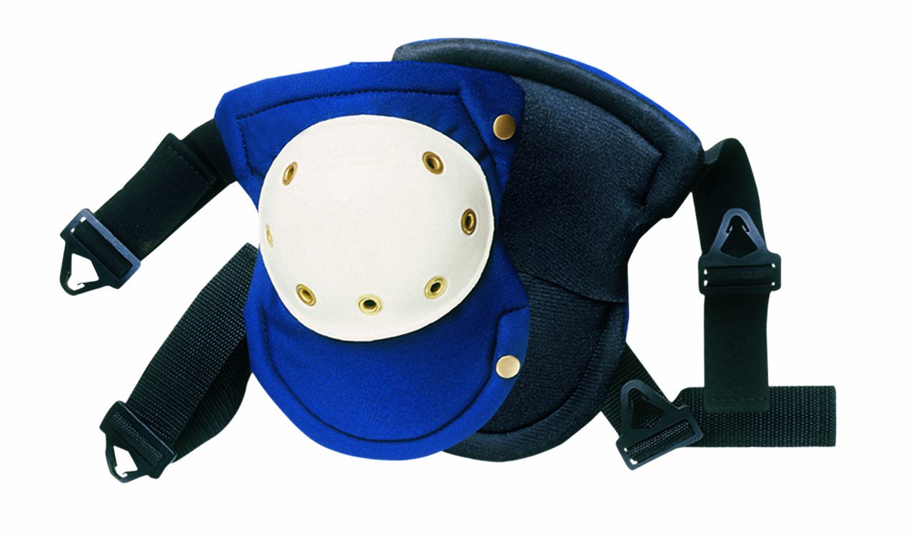 Clc Custom Leathercraft V6355 Buckle-Style Easy-Swivel Kneepads With Plastic Cap,Bluewhite