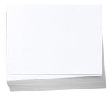 Hamilco 5x7 White Linen Textured Cardstock Paper Blank Index Cards Flat Card Stock 80lb Cover 50 Pack