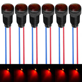 Gebildet 6pcs Red LED Indicator Pilot Light 110VAC Mounting Hole Size 10mm(Flame Retardant Plastic Shell)