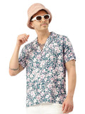 Lookmark Men'S Cotton Blend Multi Color Stitched Printed Half Sleeve Shirt(Shirt 61-L)