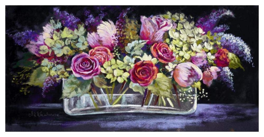 Roses And Lilacs-Paper Art-50,,X26,,