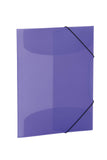 HERMA 19581 Sammelmappe DIN A4 Transluzent Violett, stabiler Kunststoff, abwaschbar und strapazierfhig, Ordnungsmappe mit Innenk